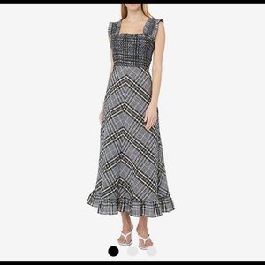 Ganni Seersucker Dress, Size 40